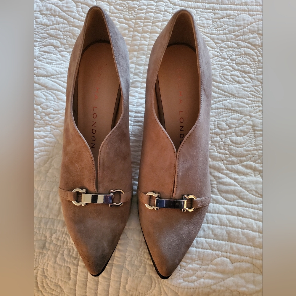 Sacha London Women's Tan Suede Loafers
